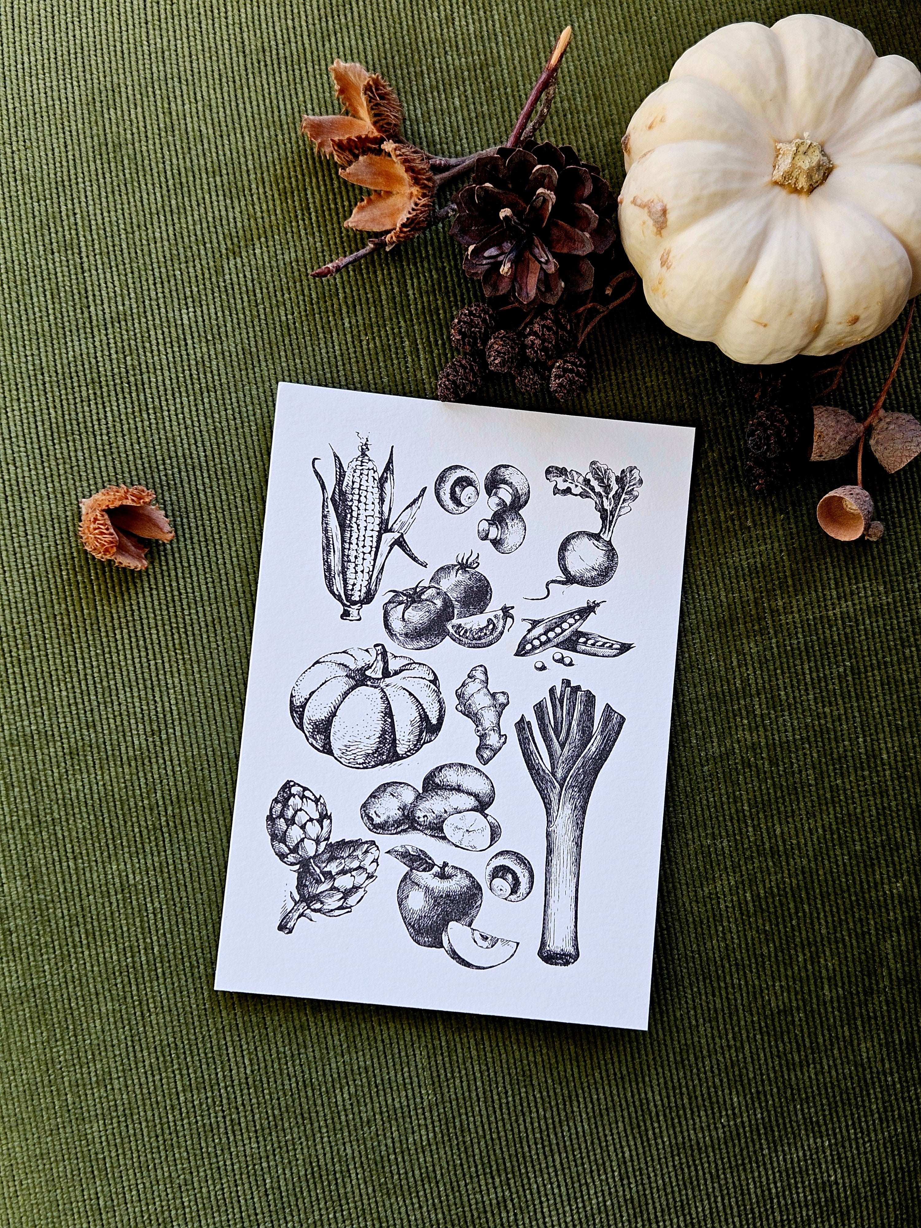 Grußkarte Gartenschätze