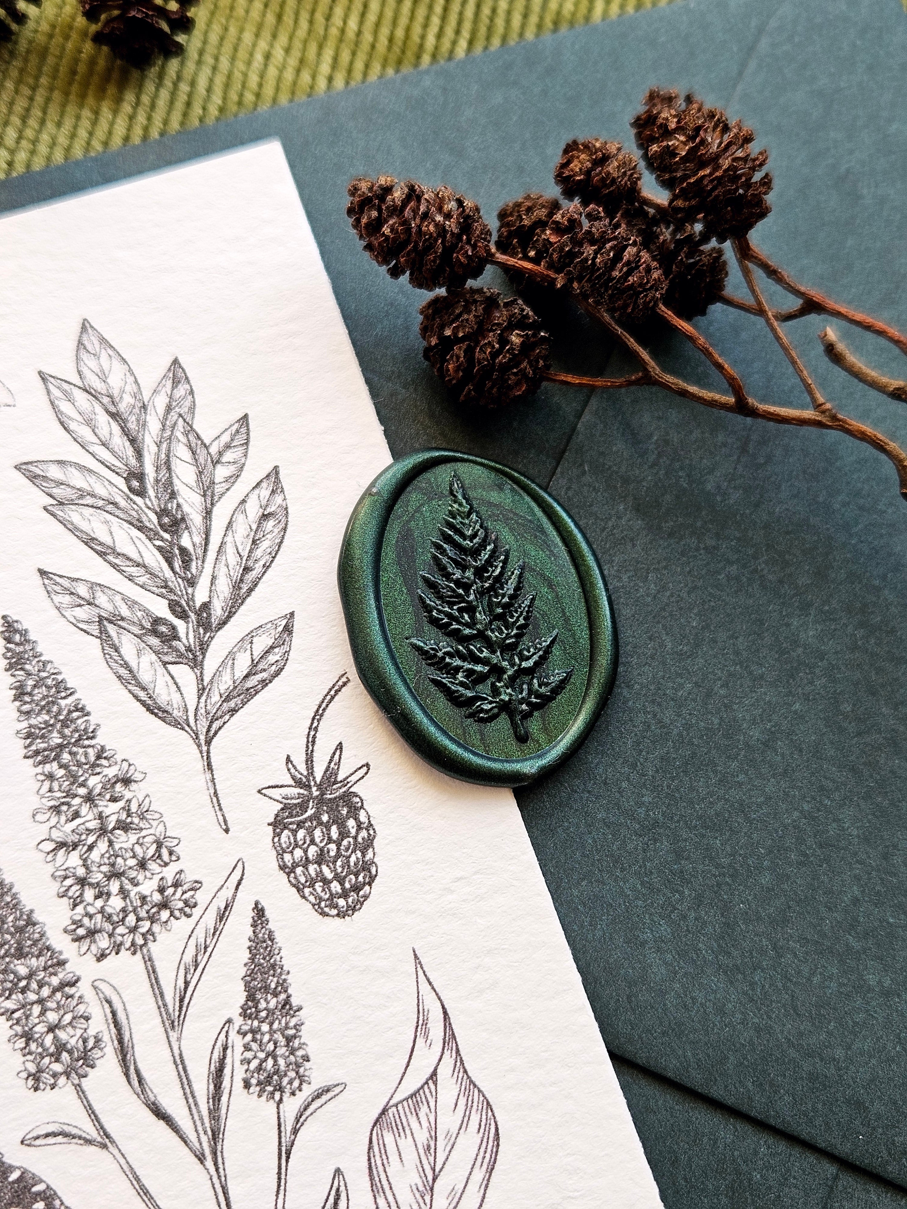 Grußkarte Im Schatten des Waldes