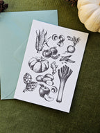 Grußkarte Gartenschätze