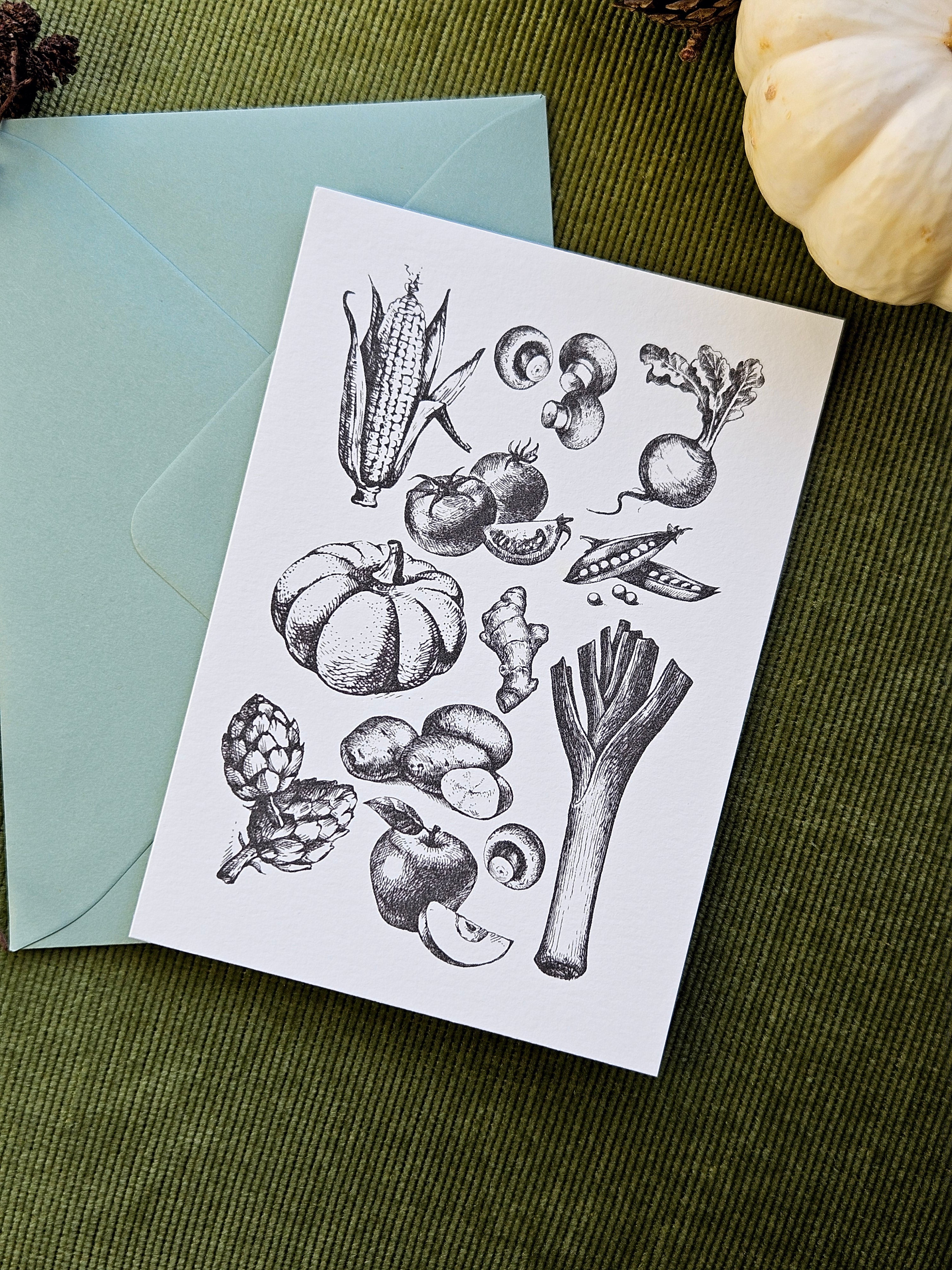 Grußkarte Gartenschätze