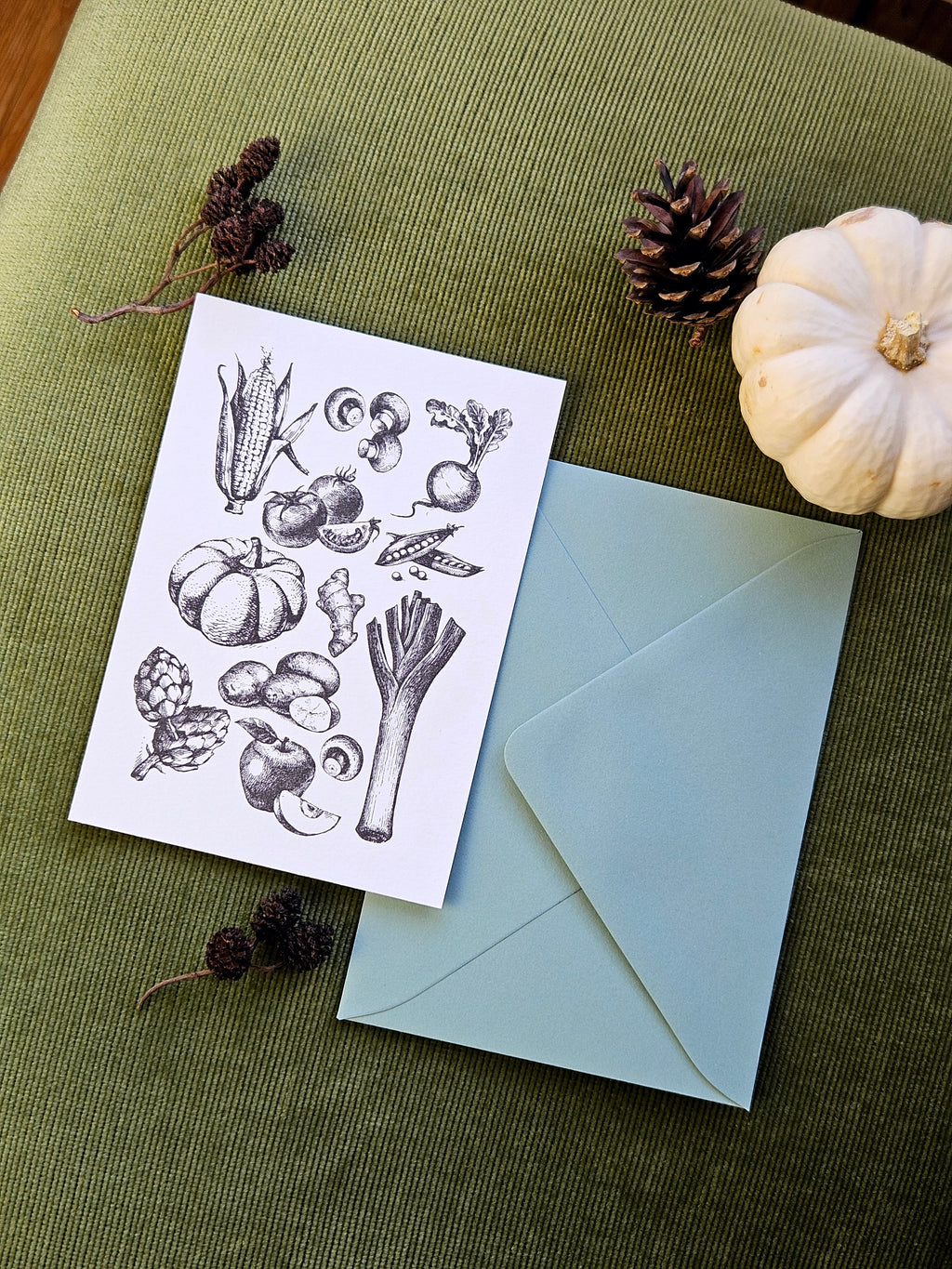 Grußkarte Gartenschätze