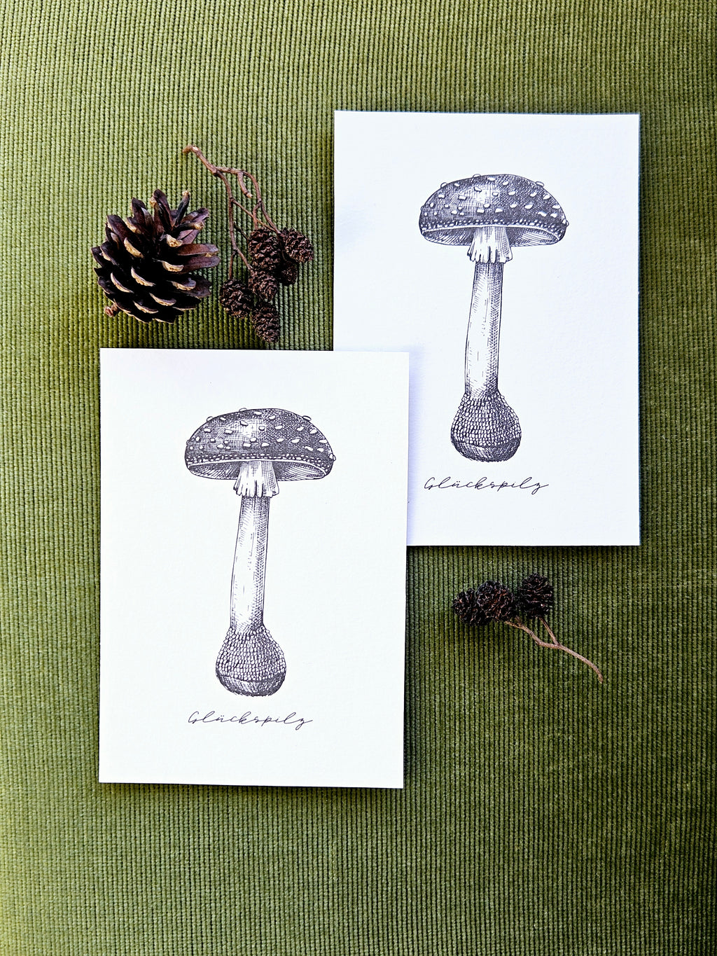 Grußkarte Glückspilz