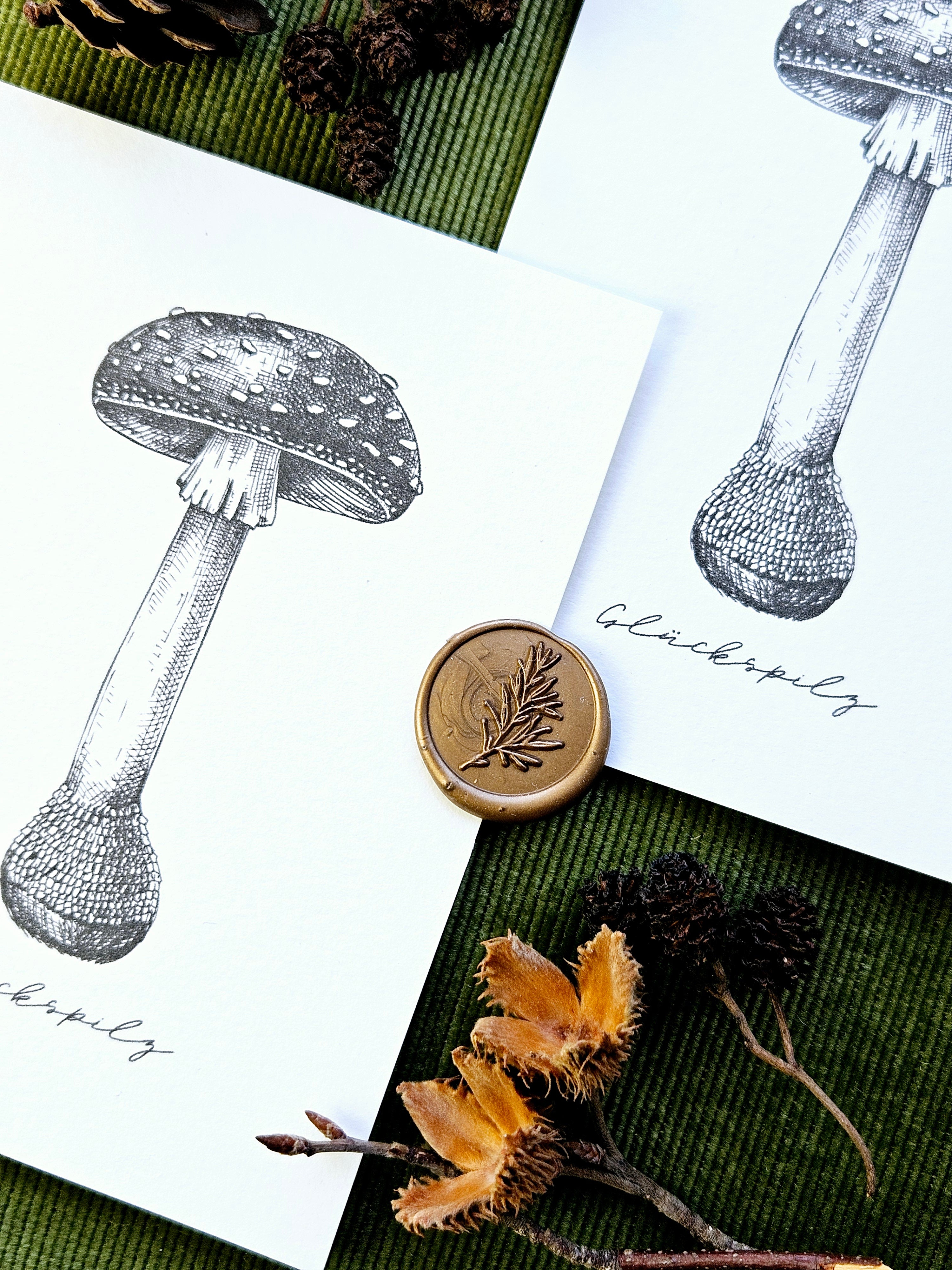 Grußkarte Glückspilz