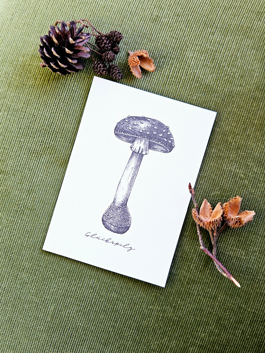 Grußkarte Glückspilz