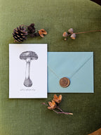 Grußkarte Glückspilz