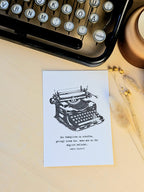 Grußkarte Schreibmaschinenpoesie