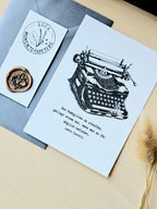 Grußkarte Schreibmaschinenpoesie