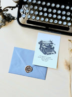 Grußkarte Schreibmaschinenpoesie