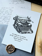 Grußkarte Schreibmaschinenpoesie