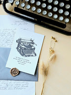 Grußkarte Schreibmaschinenpoesie