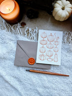 Grußkarte Kürbiszeit