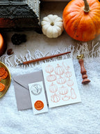 Grußkarte Kürbiszeit