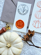 Grußkarte Kürbiszeit