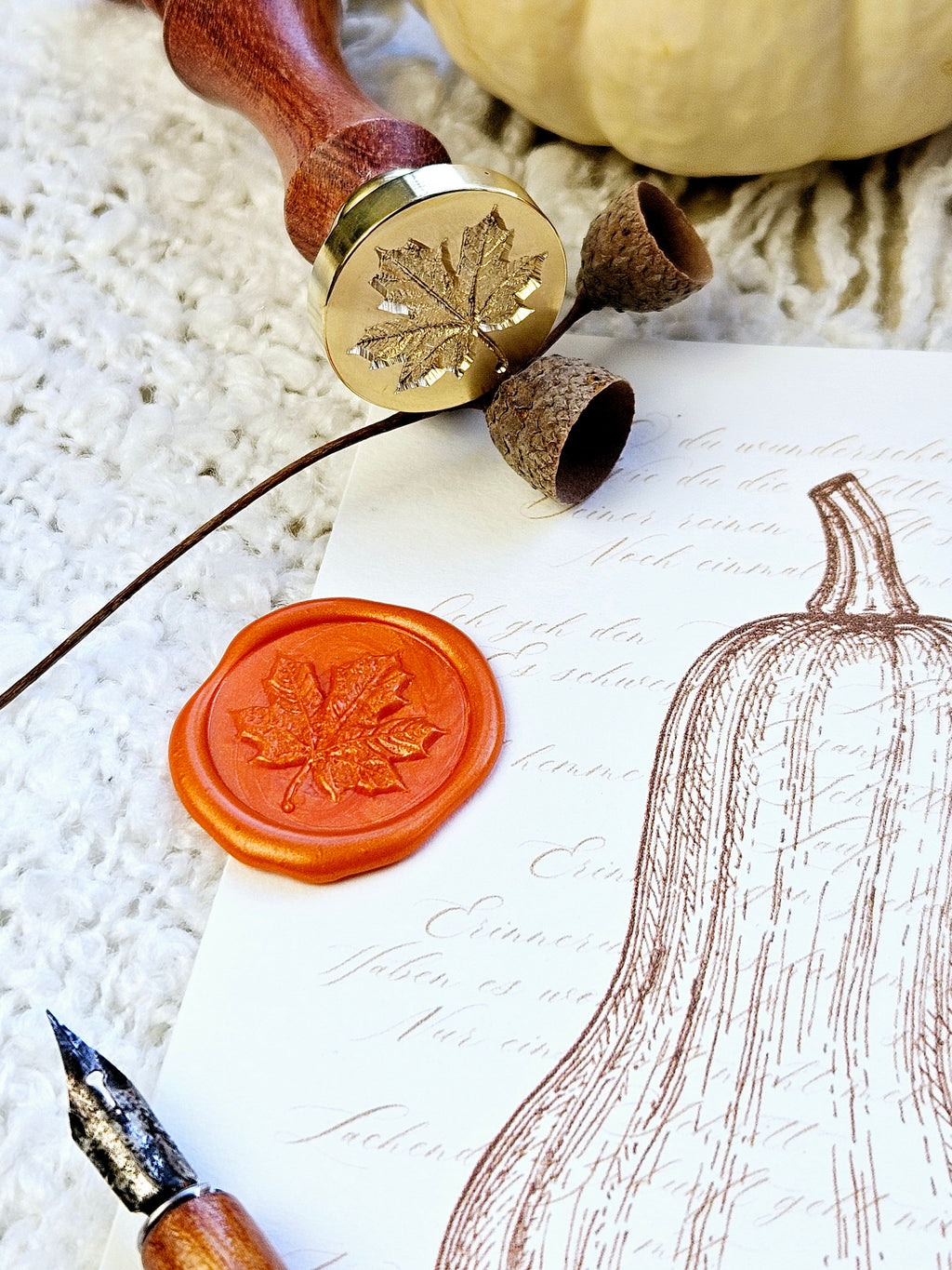 6er Grußkarten Set Herbstpoesie