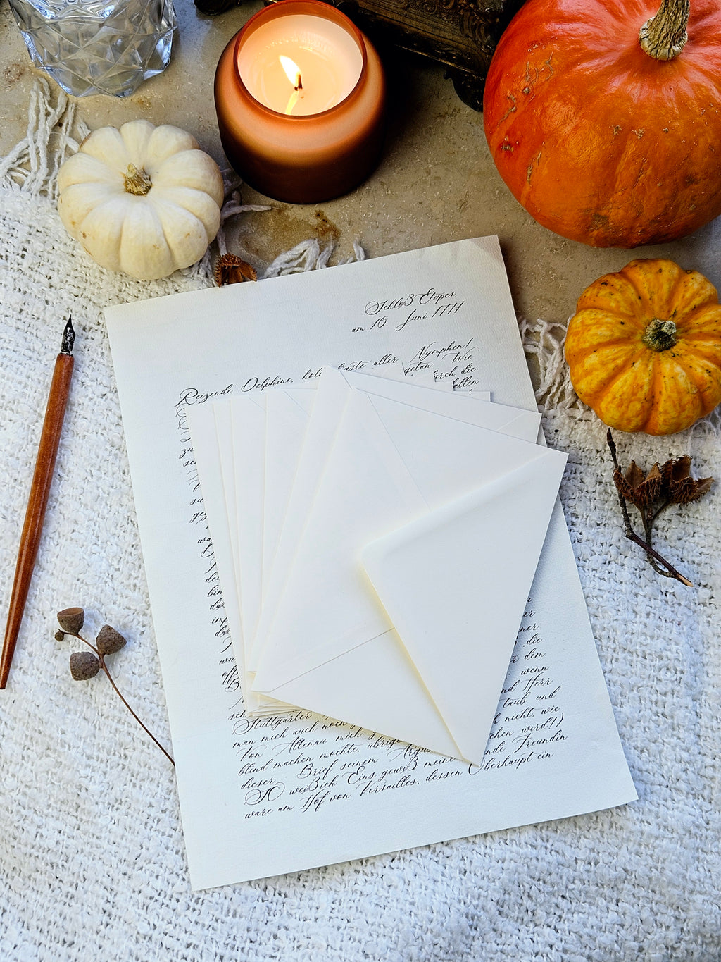 6er Grußkarten Set Herbstpoesie