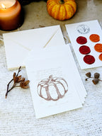 6er Grußkarten Set Herbstpoesie