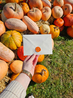 Grußkarte Kürbiszeit