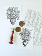 6er Grußkarten Set Blumen Bouquets