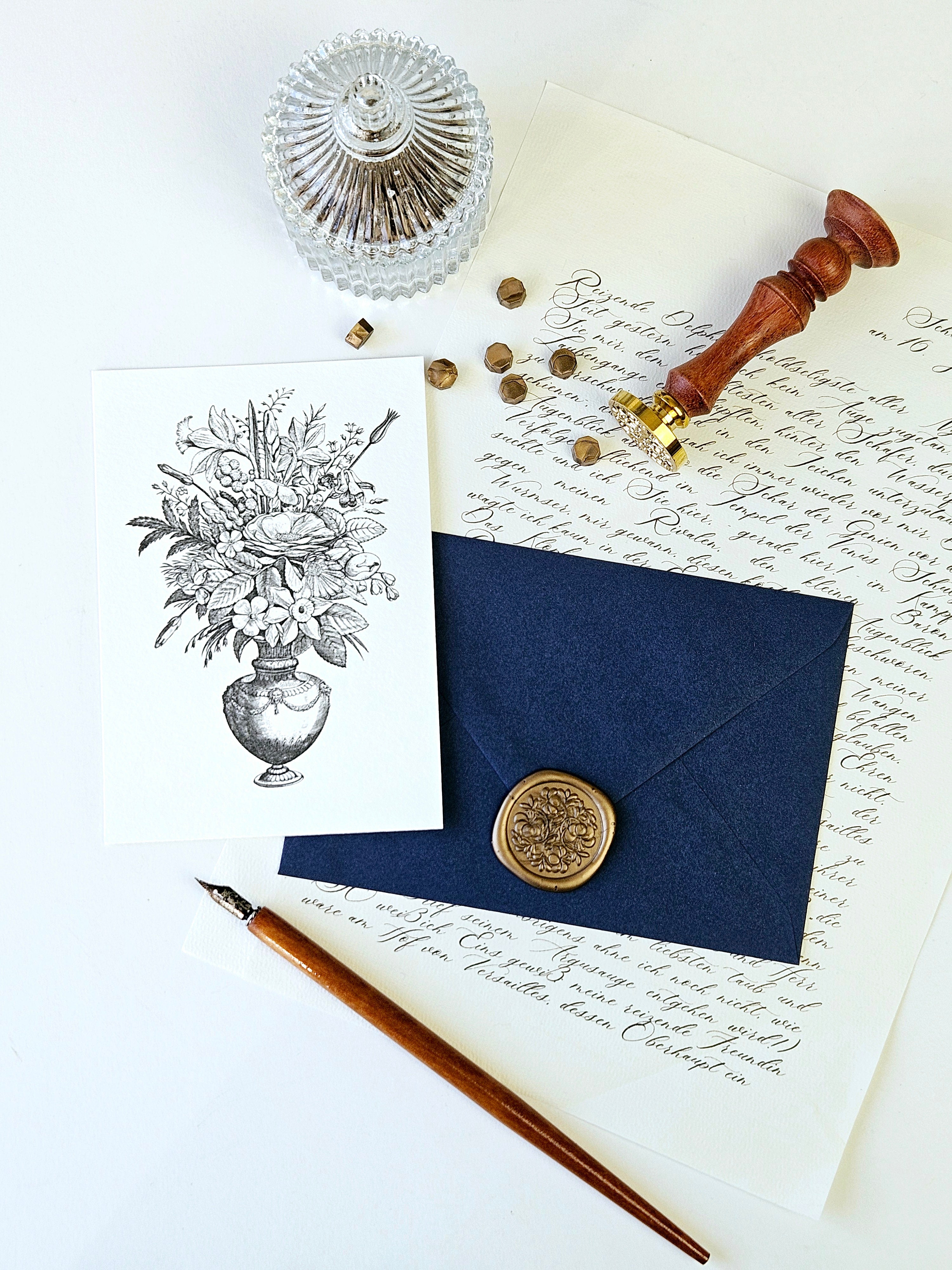 Grußkarte Blumen Bouquet