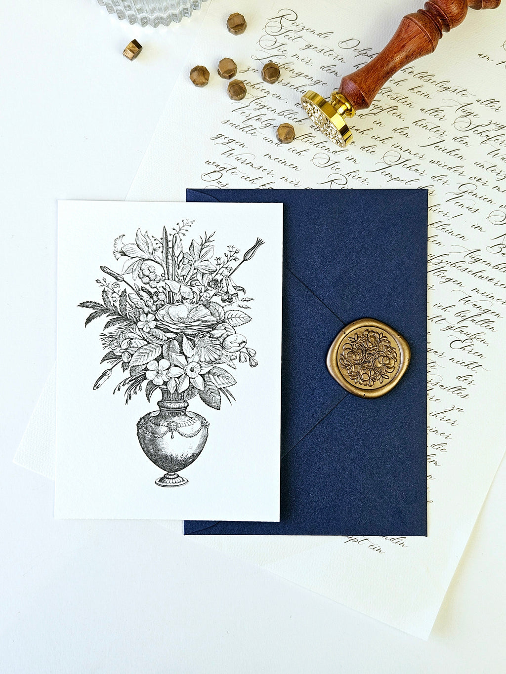 Grußkarte Blumen Bouquet