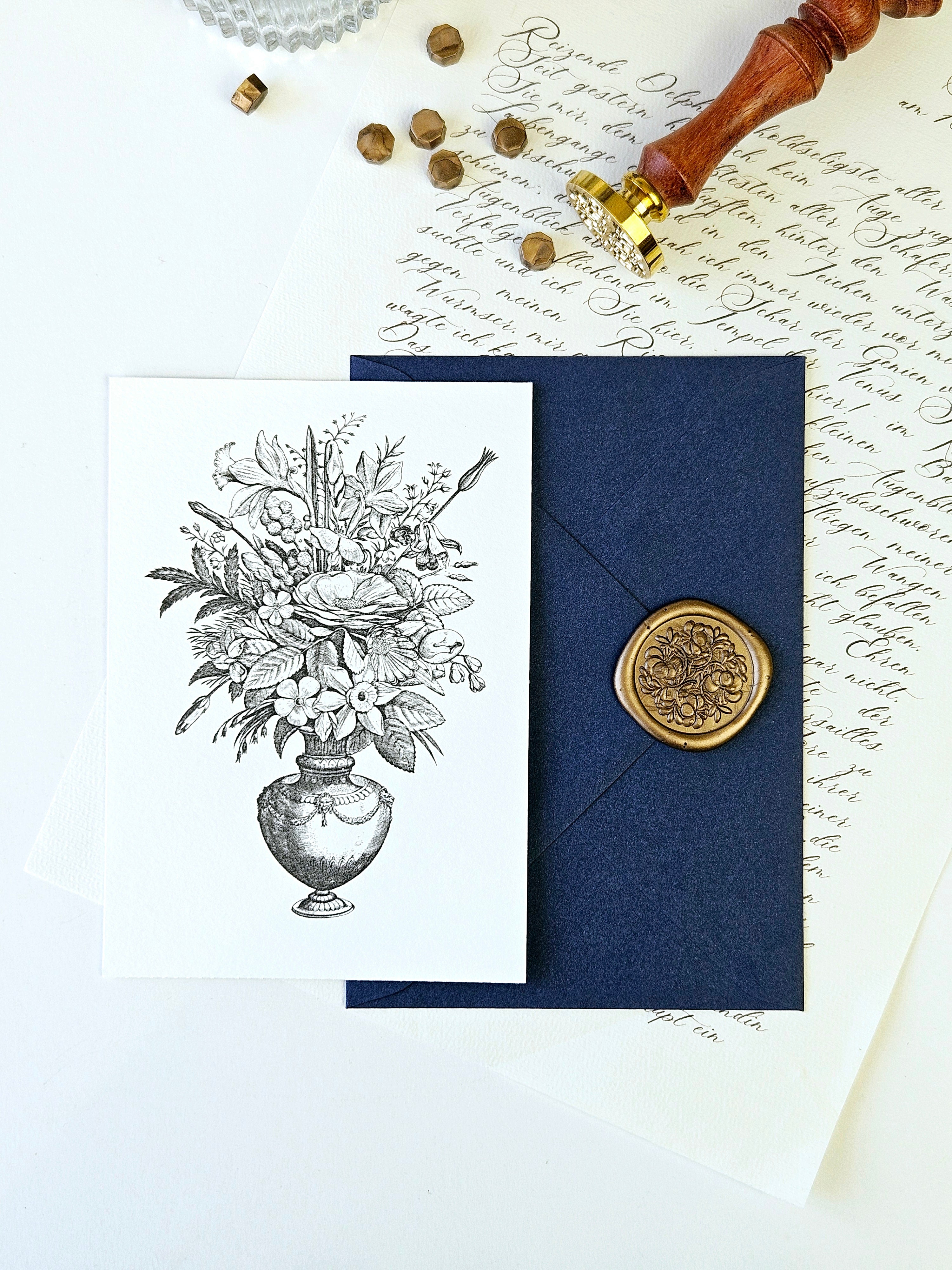 Grußkarte Blumen Bouquet