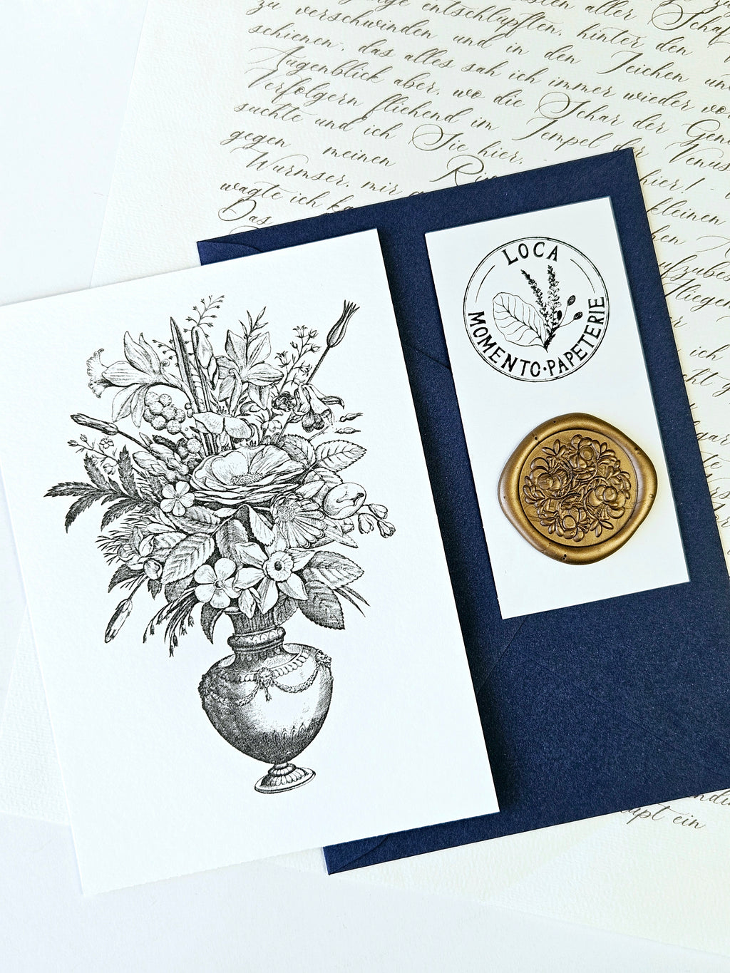 Grußkarte Blumen Bouquet