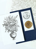 Grußkarte Blumen Bouquet