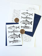 Grußkarte Maritimer Fischzug