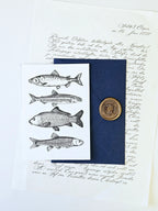 Grußkarte Maritimer Fischzug