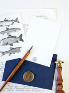 Grußkarte Maritimer Fischzug