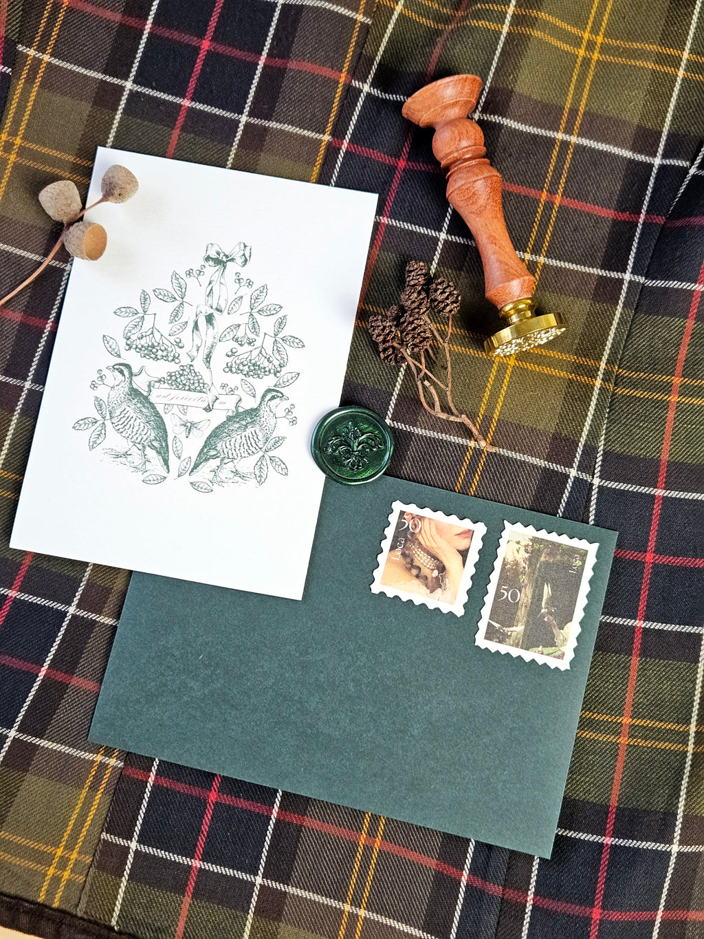 Grußkarte Anmut des Winterwaldes