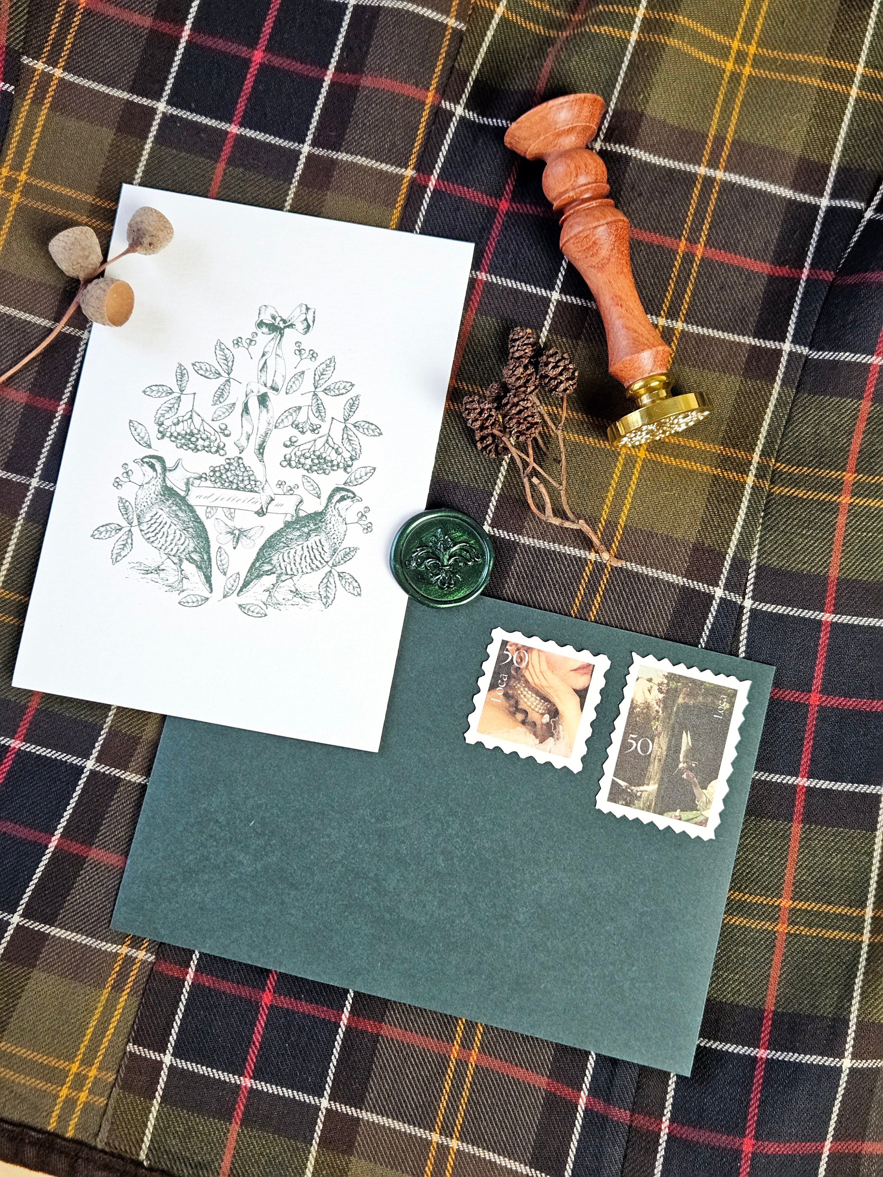 Grußkarte Anmut des Winterwaldes