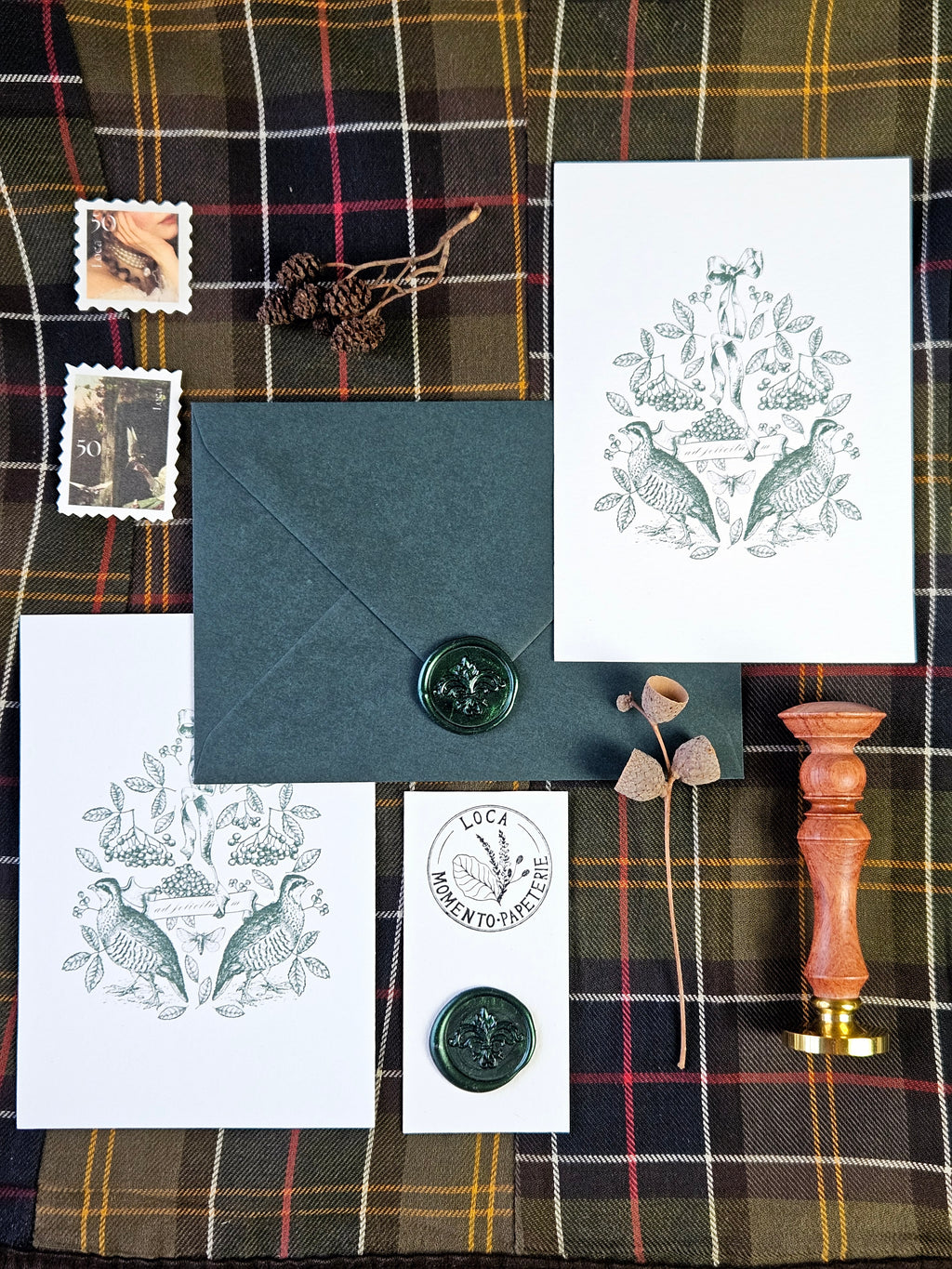 Grußkarte Anmut des Winterwaldes