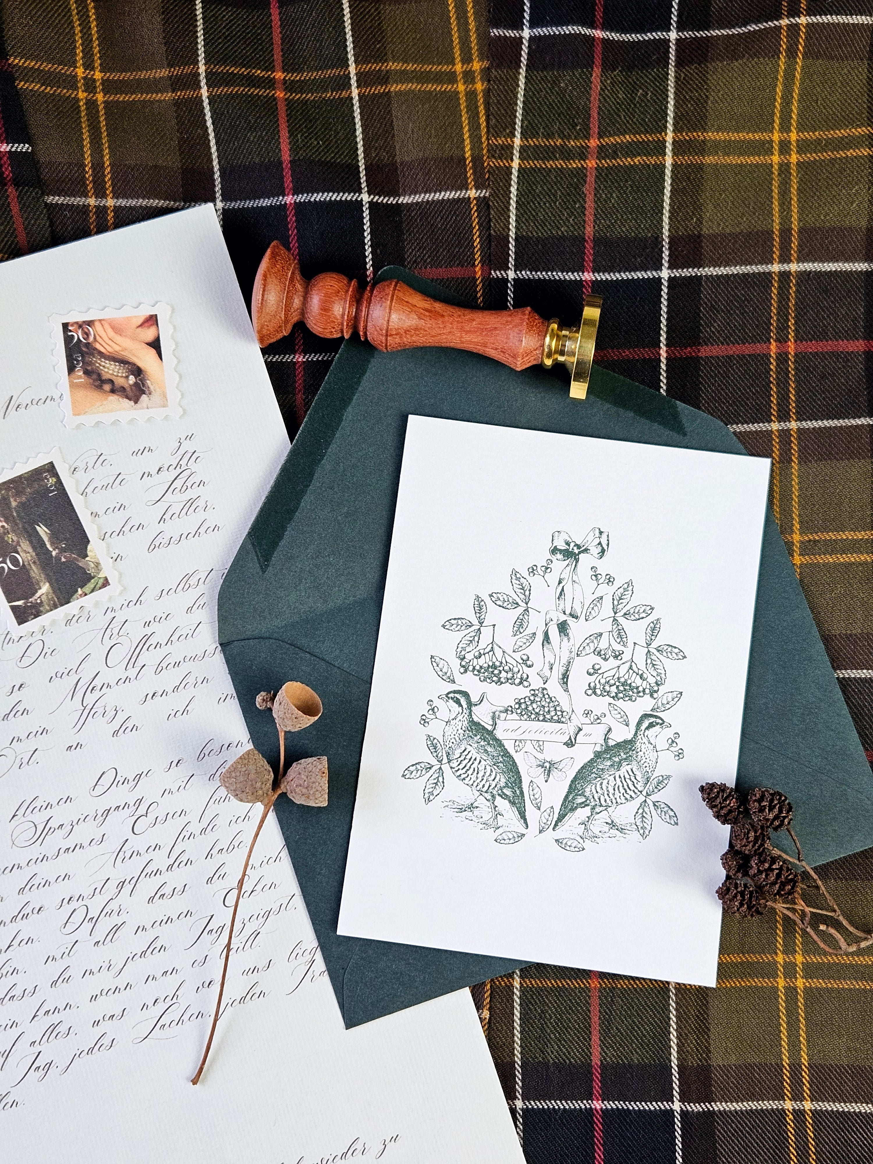 Grußkarte Anmut des Winterwaldes