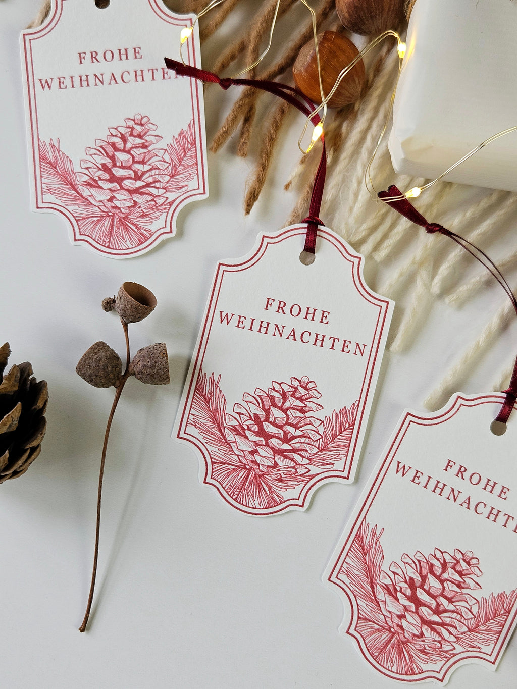 Geschenkanhänger Festliche Nostalgie