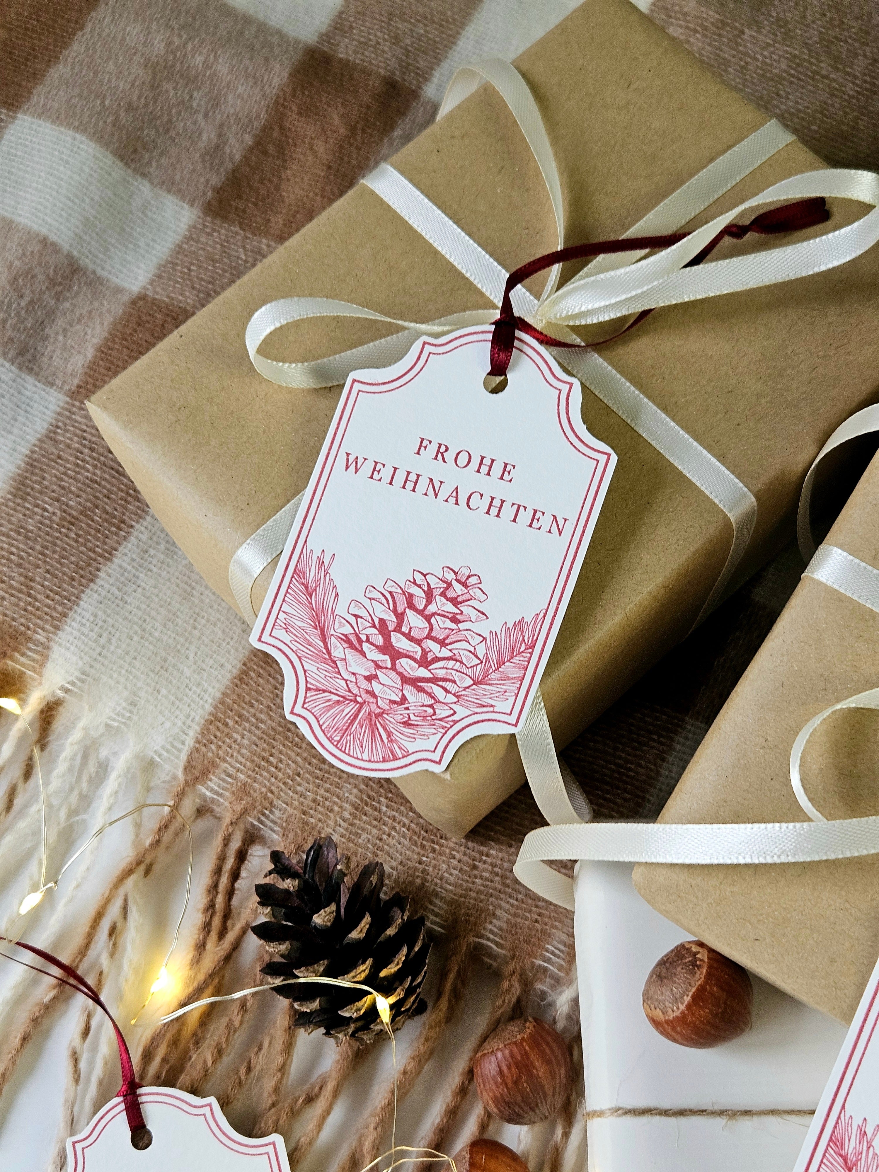 Geschenkanhänger Festliche Nostalgie