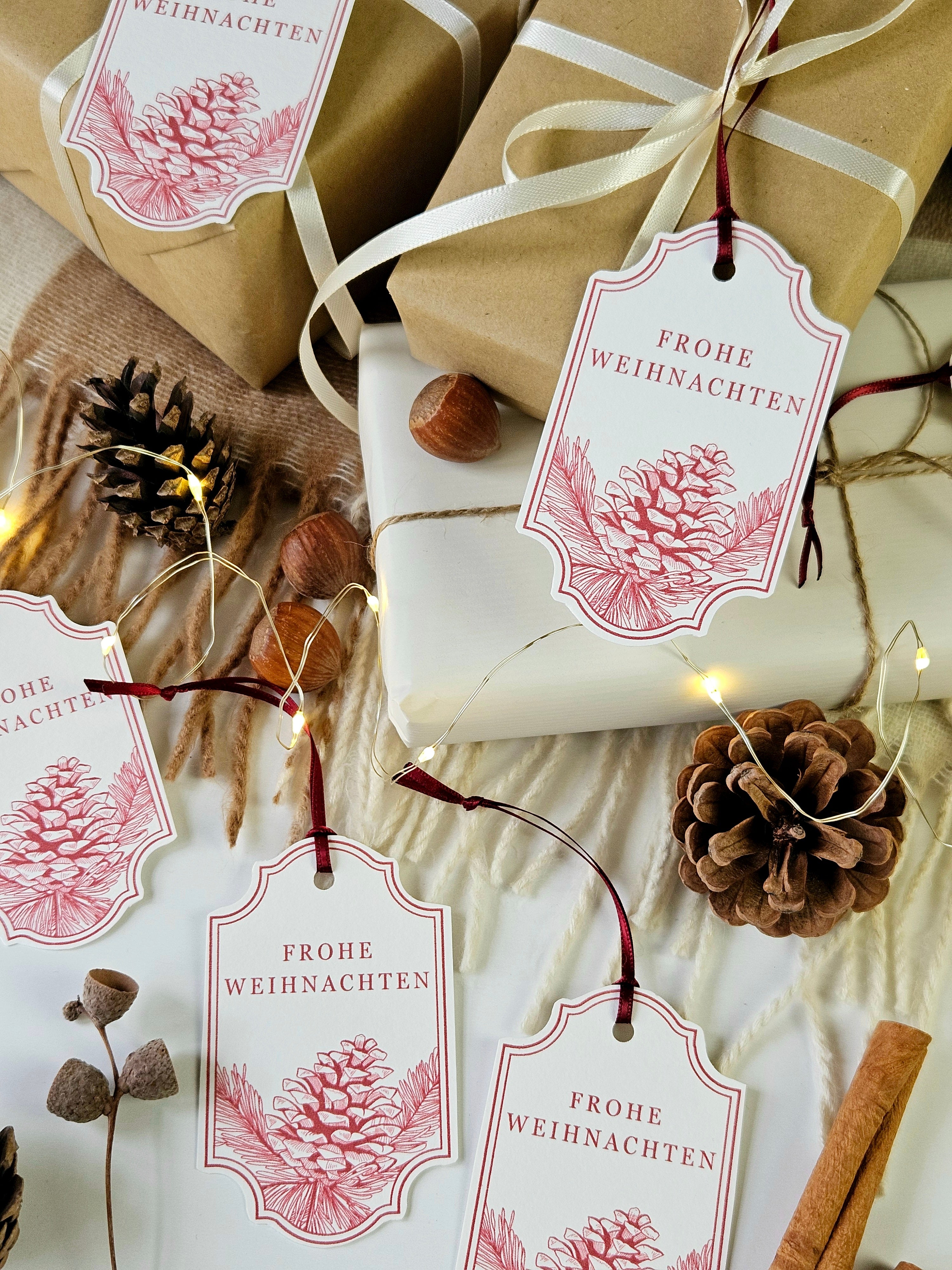 Geschenkanhänger Festliche Nostalgie