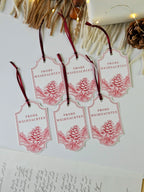 Geschenkanhänger Festliche Nostalgie