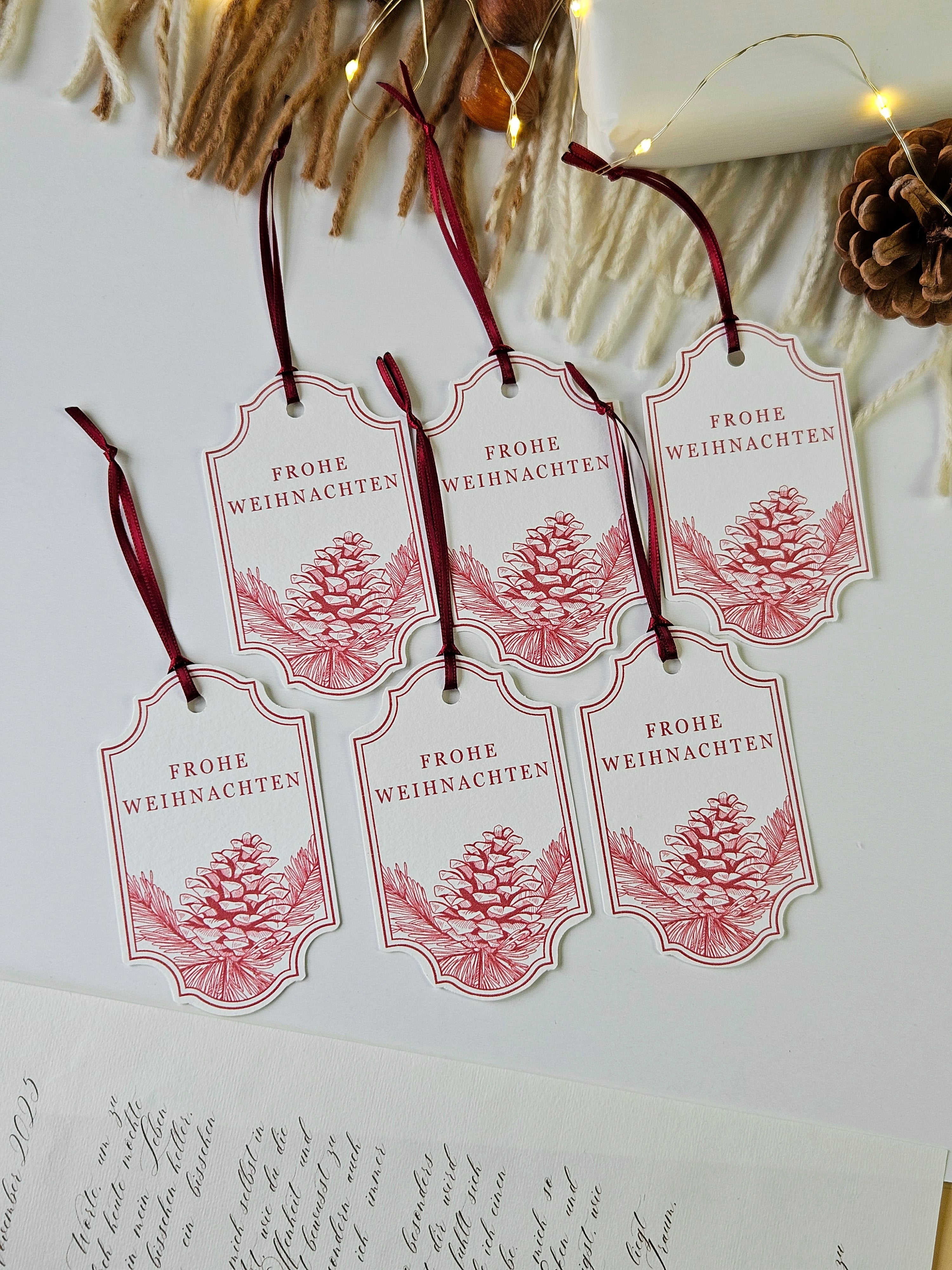 Geschenkanhänger Festliche Nostalgie