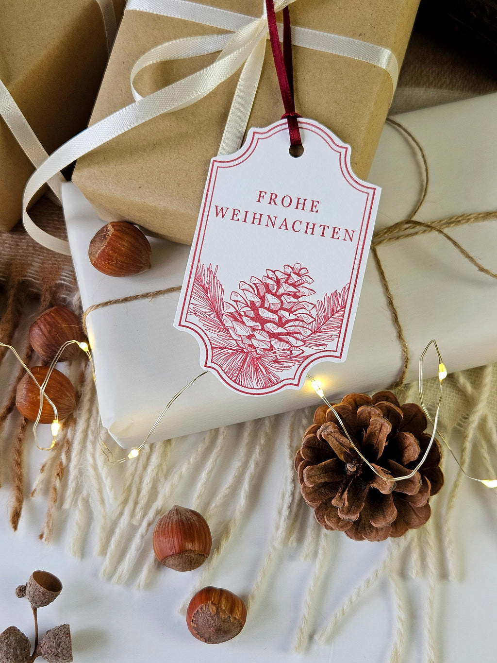 Geschenkanhänger Festliche Nostalgie