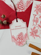 Geschenkanhänger Festliche Nostalgie