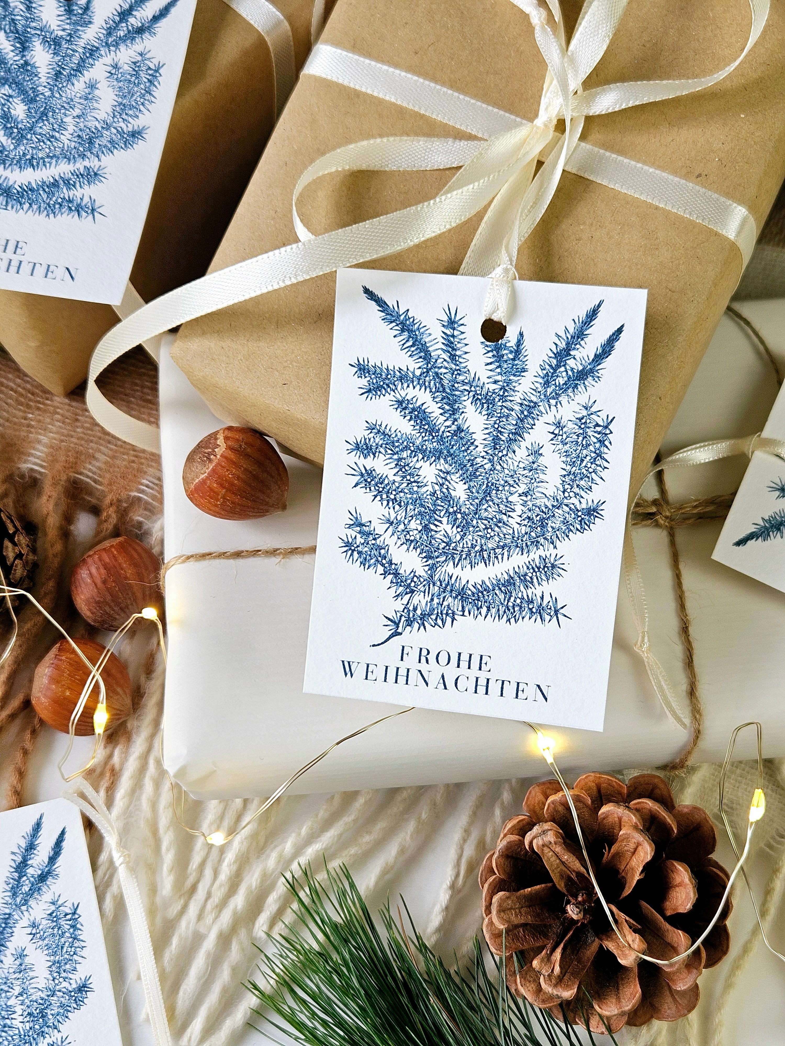 Geschenkanhänger Wintergrüner Wacholder