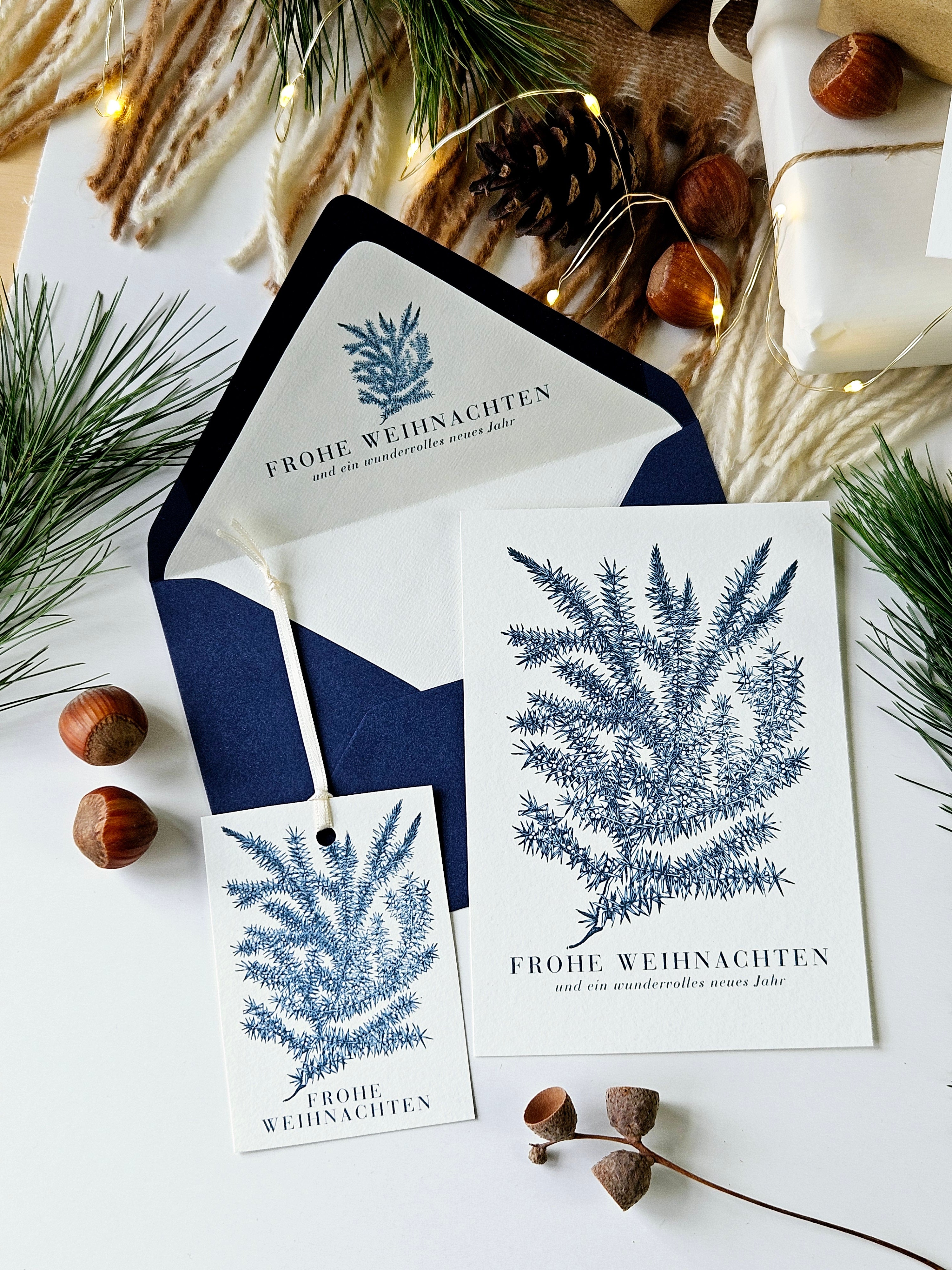 Geschenkanhänger Wintergrüner Wacholder