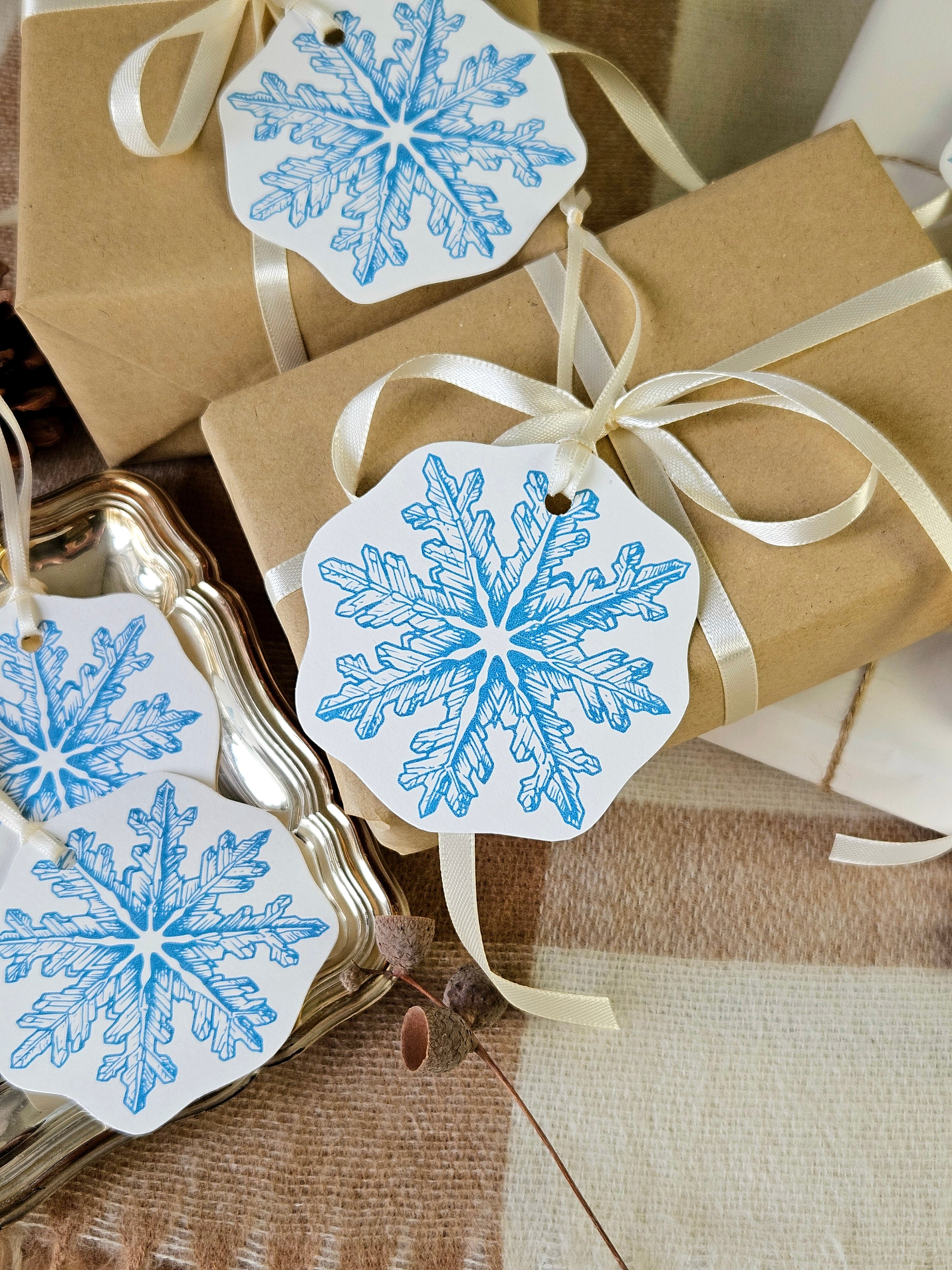 Geschenkanhänger Schimmernde Weihnacht