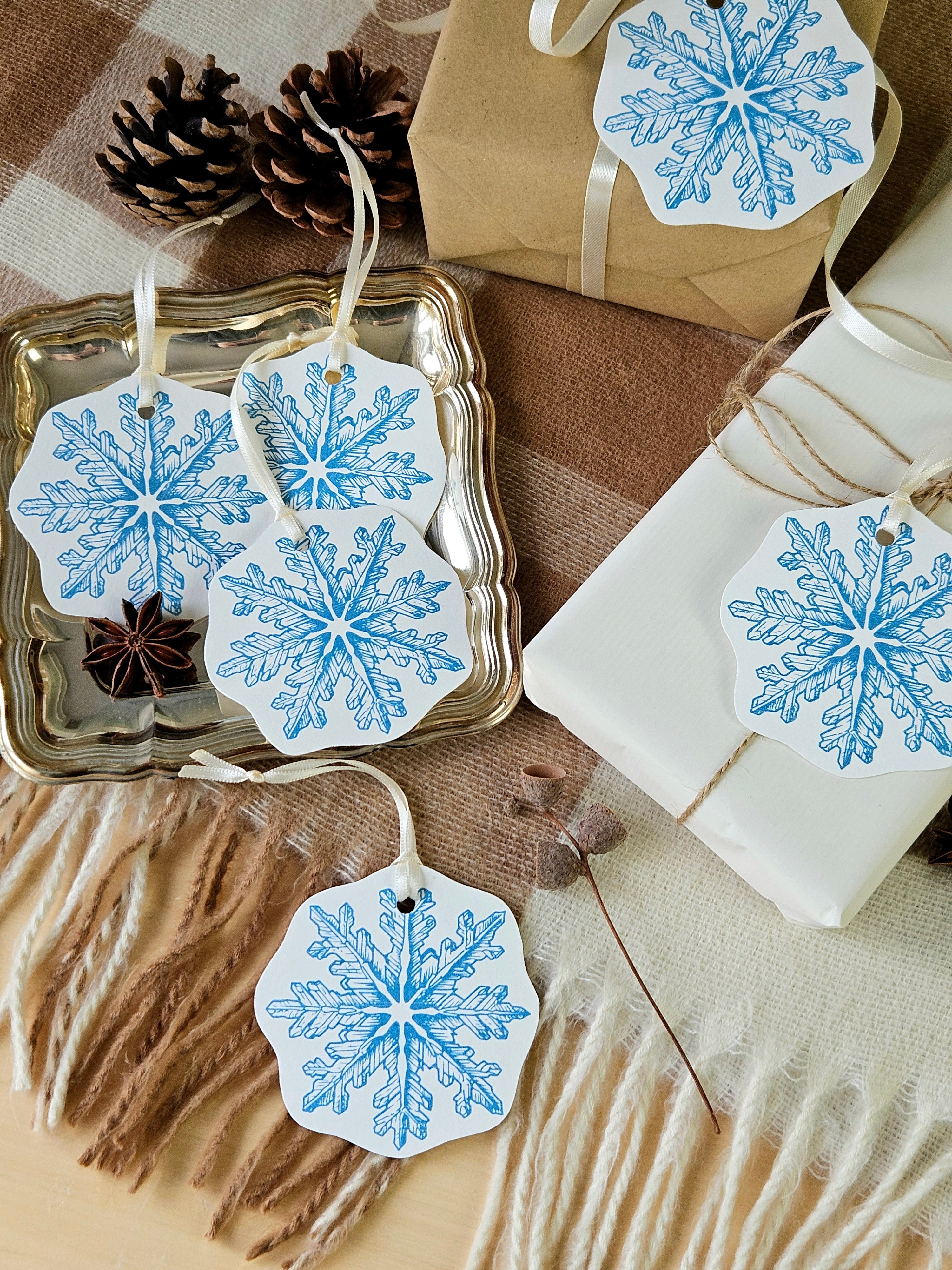 Geschenkanhänger Schimmernde Weihnacht