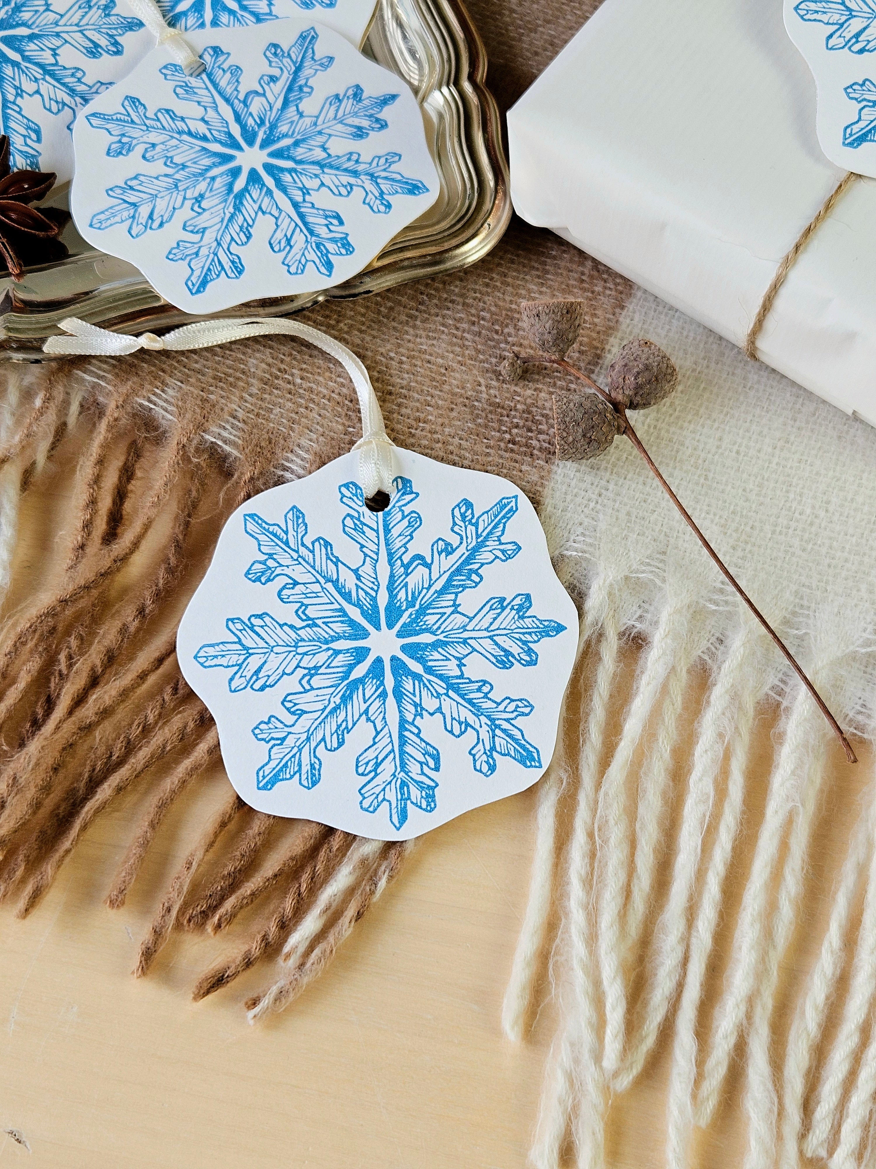 Geschenkanhänger Schimmernde Weihnacht