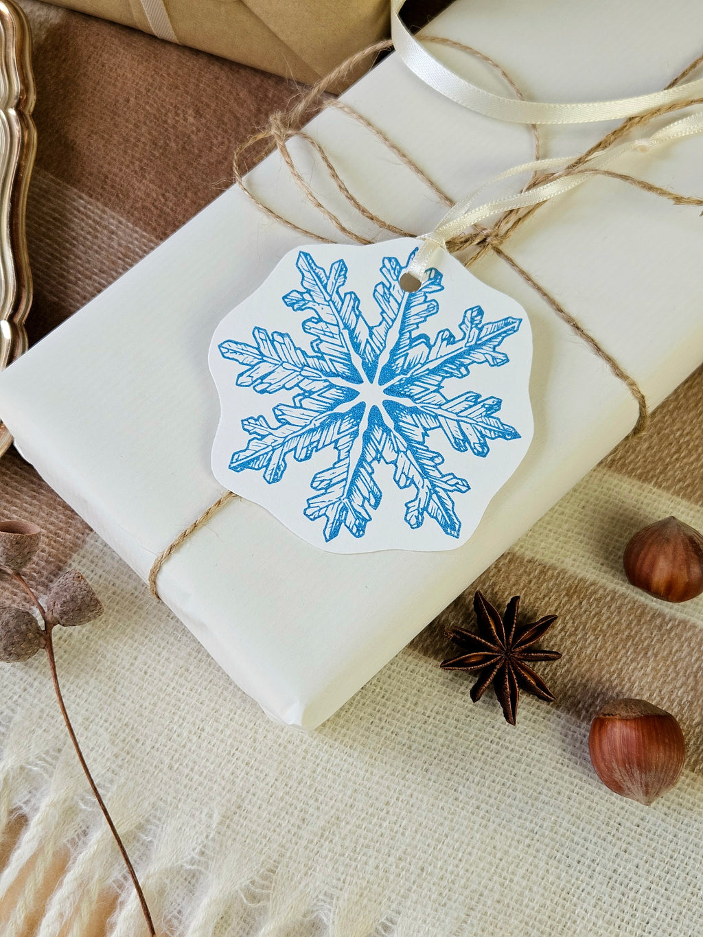 Geschenkanhänger Schimmernde Weihnacht