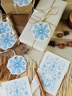 Geschenkanhänger Schimmernde Weihnacht