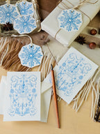 Geschenkanhänger Schimmernde Weihnacht