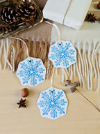 Geschenkanhänger Schimmernde Weihnacht